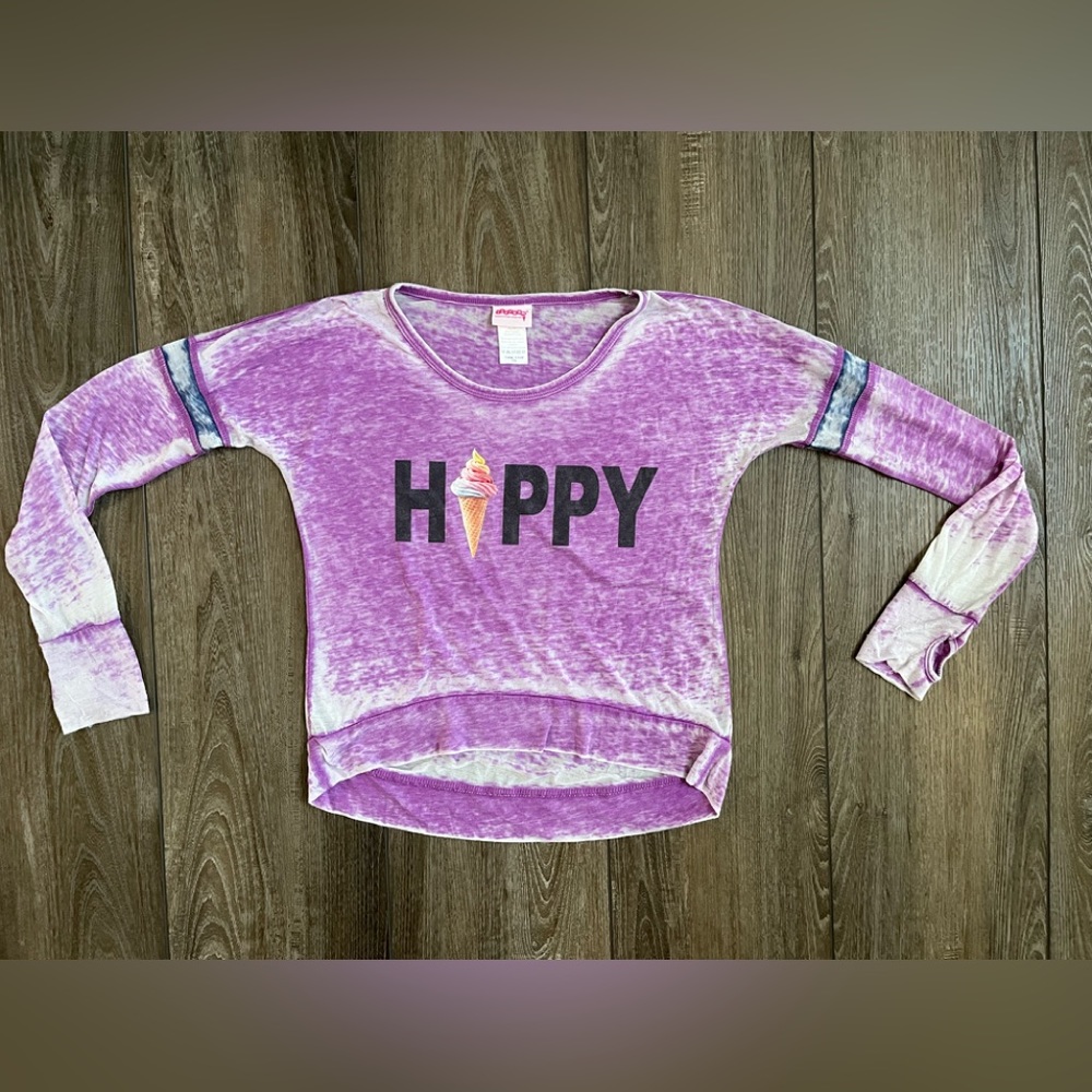 iScream Boutique Brand HAPPY Burnout Tee - Size XL 16